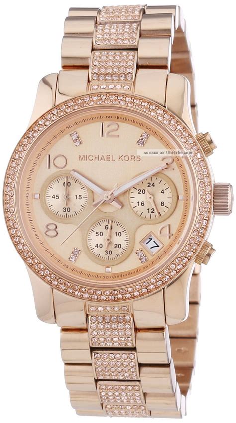 michael kors uhre damen|Michael Kors gold diamond watch.